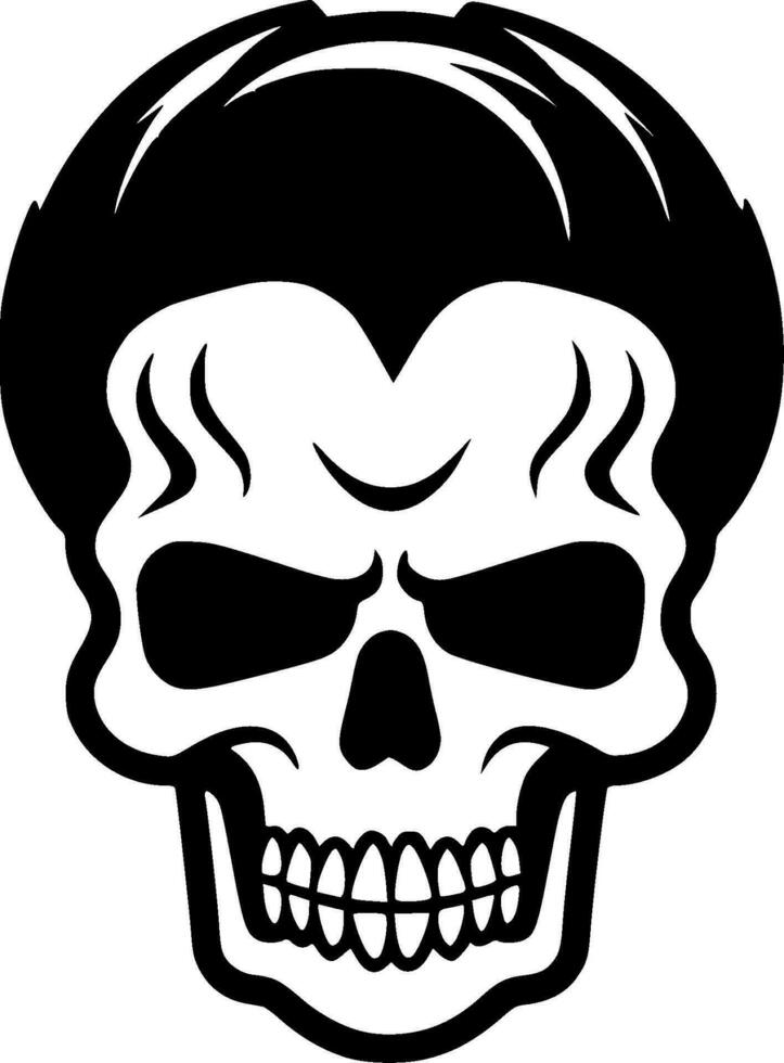 Skull, Minimalist and Simple Silhouette - Vector illustration