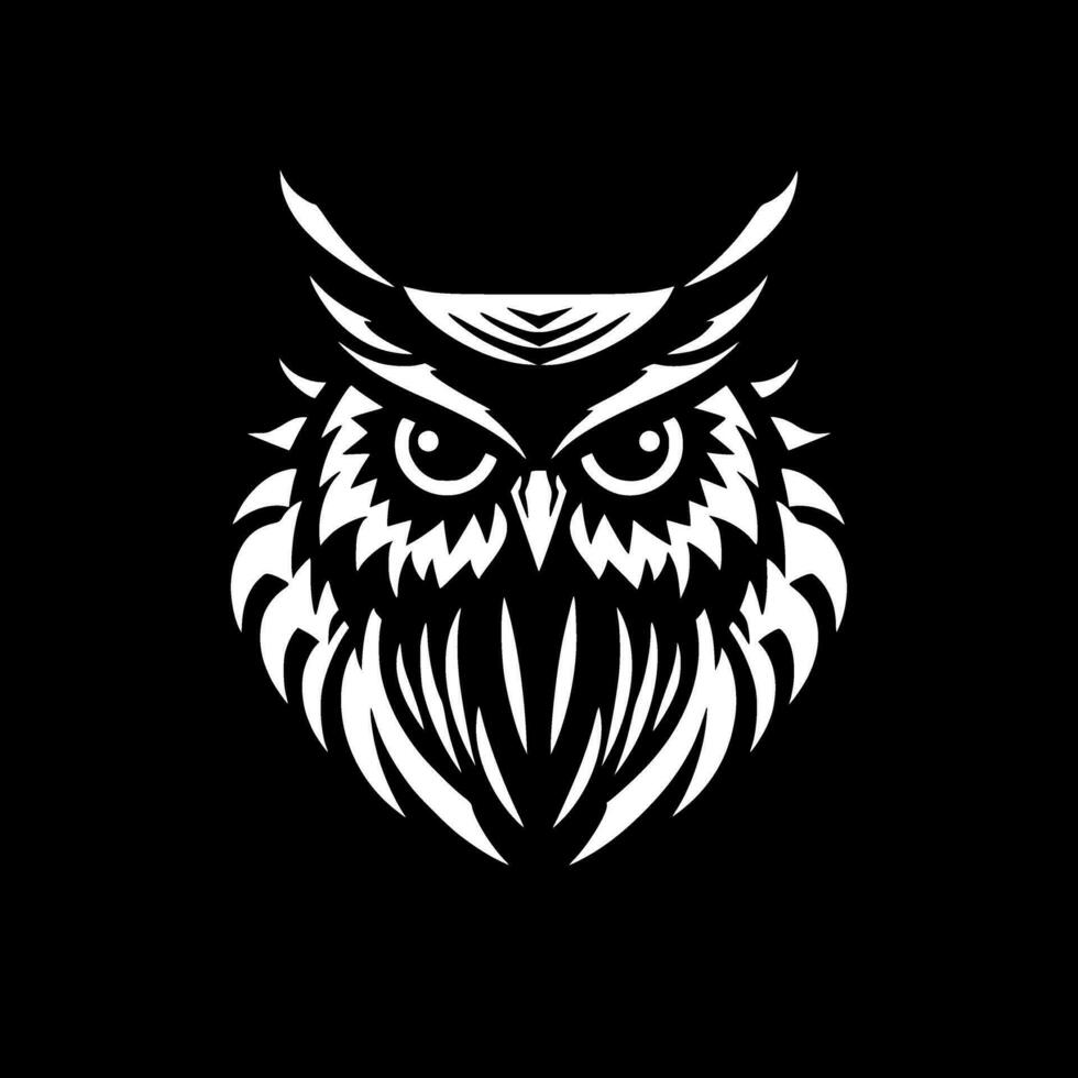 Owl - Minimalist and Flat Logo - Vector illustration