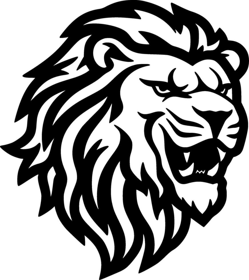 Lion - Minimalist and Flat Logo - Vector illustration