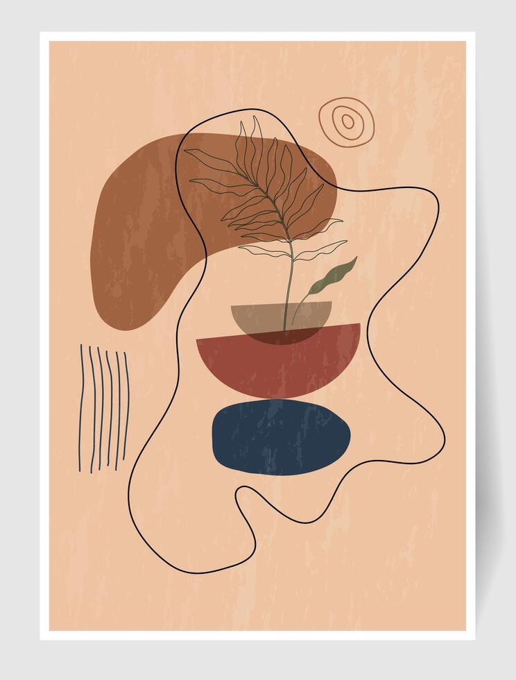 Minimalist Boho Wall Art Poster Abstract Minimal Wall decor 27600621