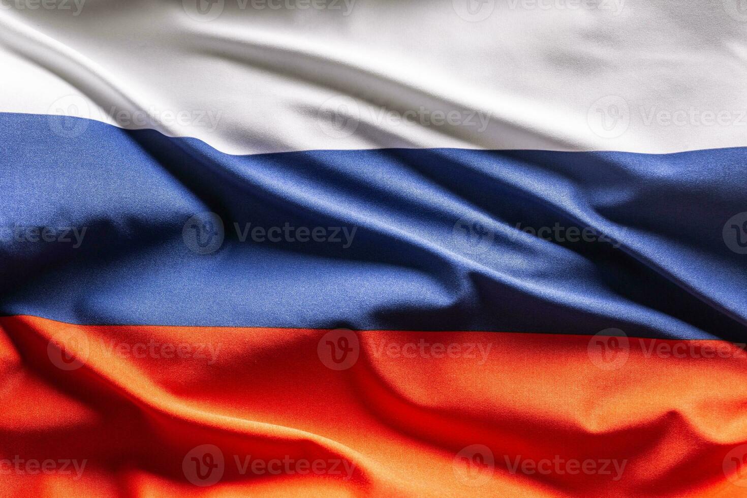 ondulación bandera de Rusia. nacional símbolo de país y estado foto