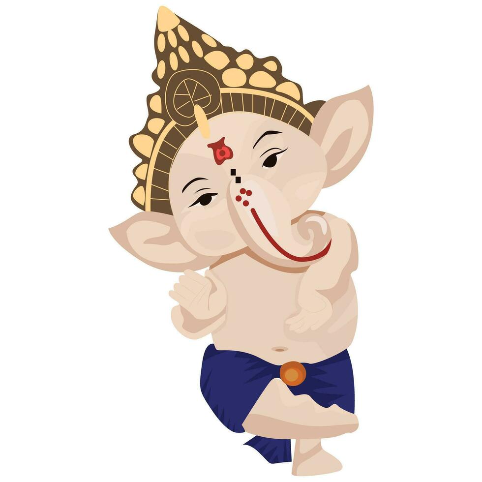 god ganesha idol vector