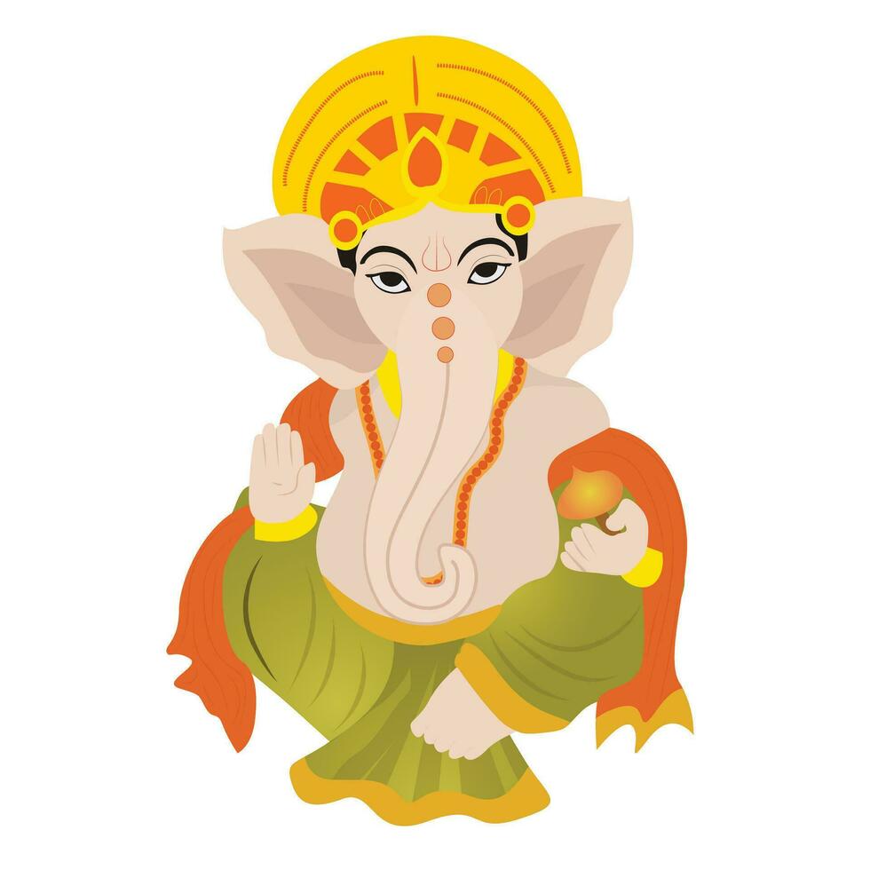 Ganesha Chaturthi indian festival vector