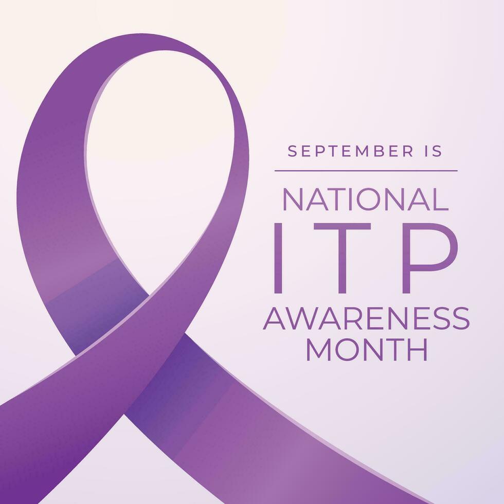 National ITP awareness month design template good for celebration. ribbon vector design. ribbon illustration. eps 10.