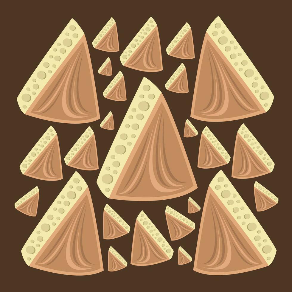 Gruyere cheese product vector illustration for graphic design and decorative element