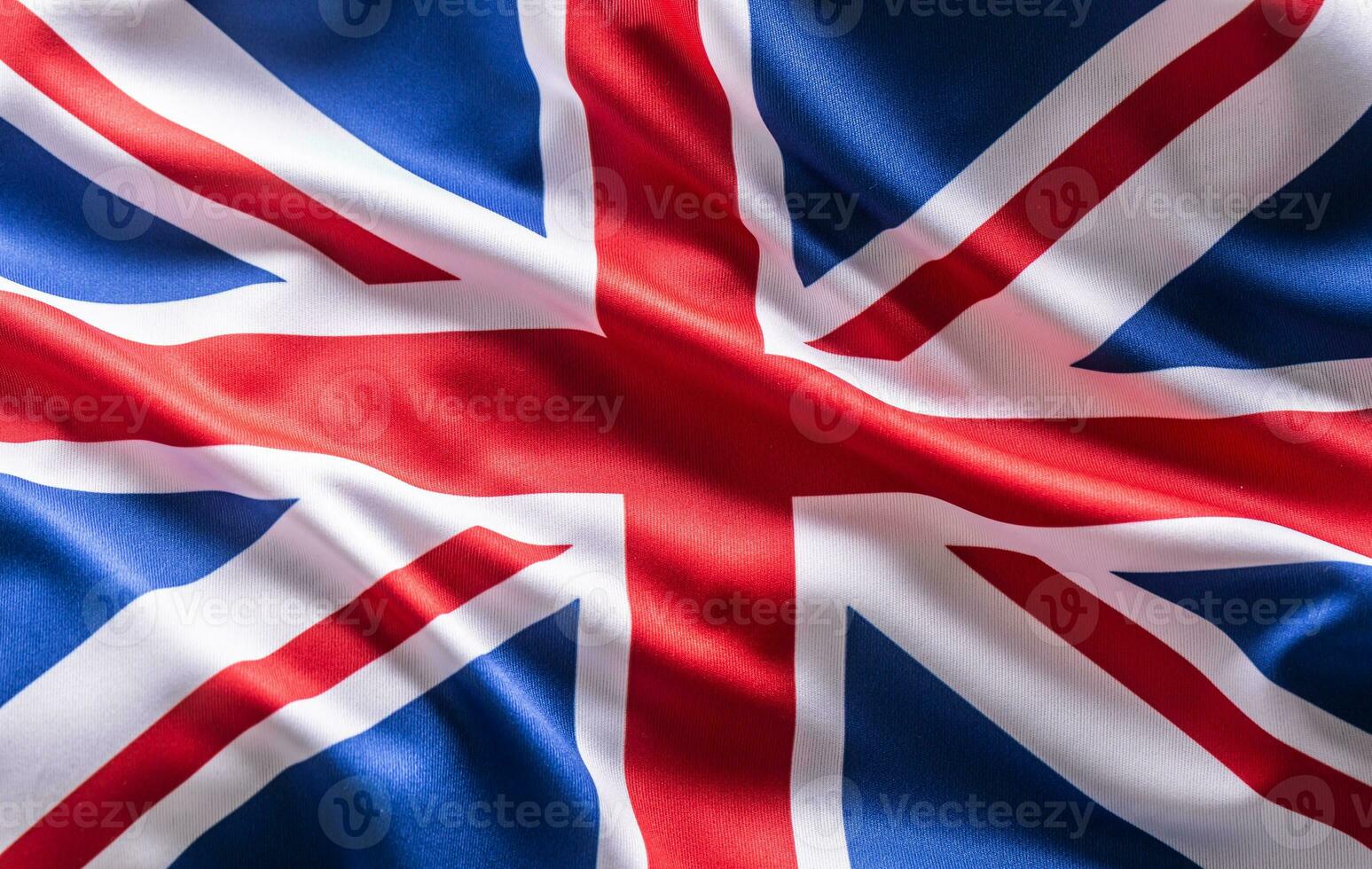 Waving flag of Great Britain. National symbol of country and state photo