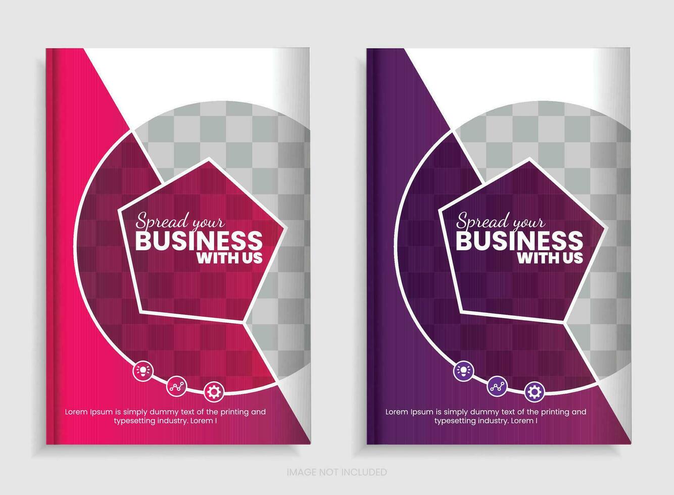 Annual report brochure design template vector, Leaflet presentation, book cover, and layout vector