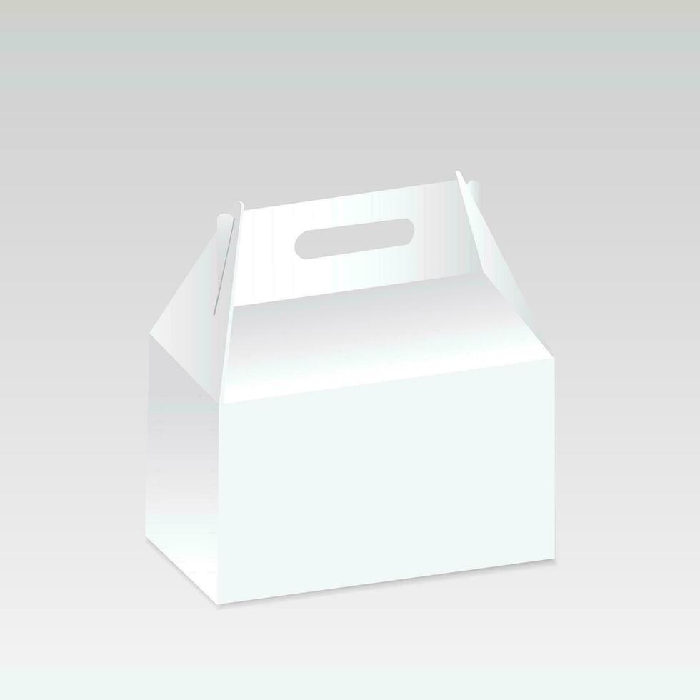 Square box mockup packaging vector