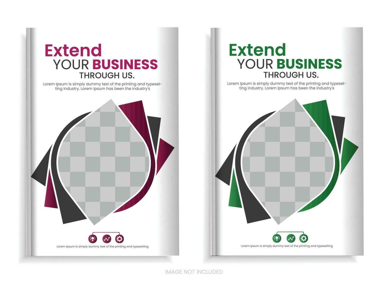 Annual report brochure design template vector, Leaflet presentation, book cover, and layout vector