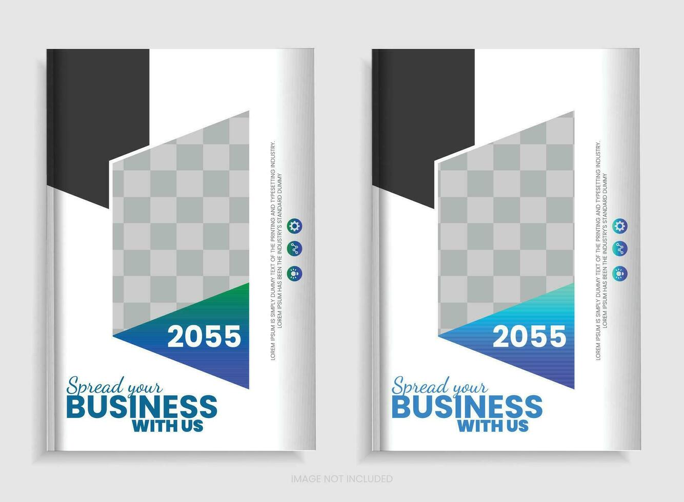 Annual report brochure design template vector, Leaflet presentation, book cover, and layout vector