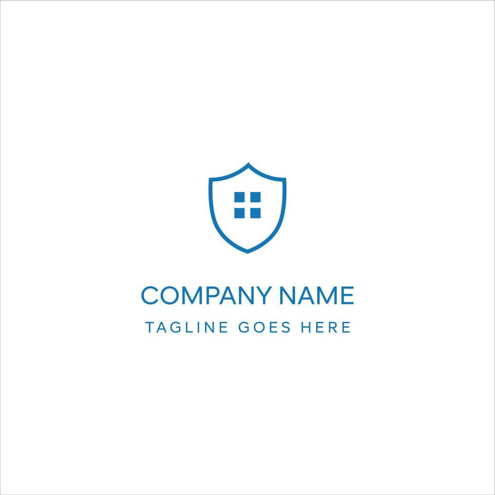 Home Shield Logo Template Design vector