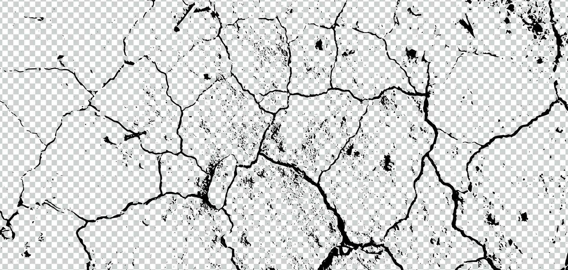 cracked concrete texture on  vector background
