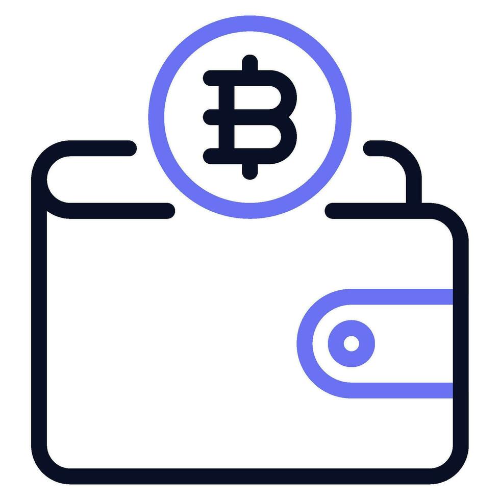 Cryptocurrency Wallet Icon vector