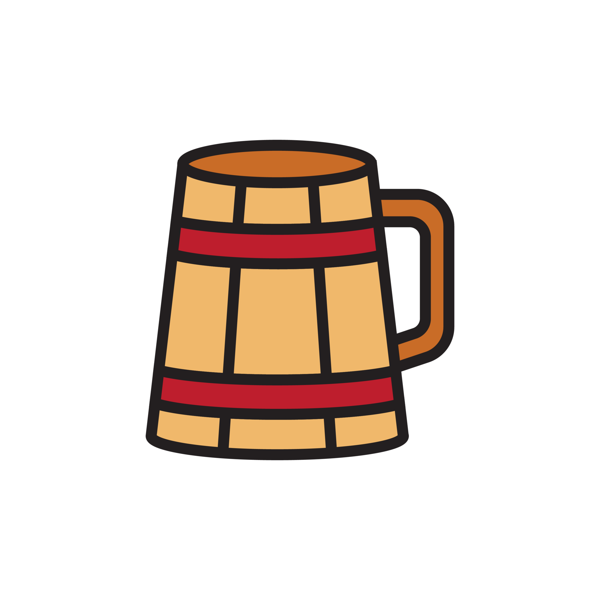 wooden beer mug icon 27602619 PNG