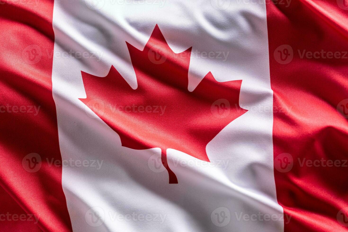 Waving flag of Canada. National symbol of country and state photo