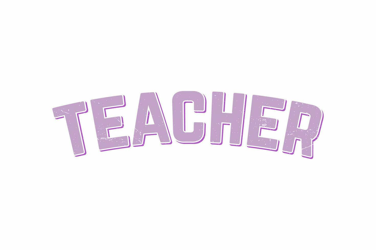 Teacher lettering t shirt design vector
