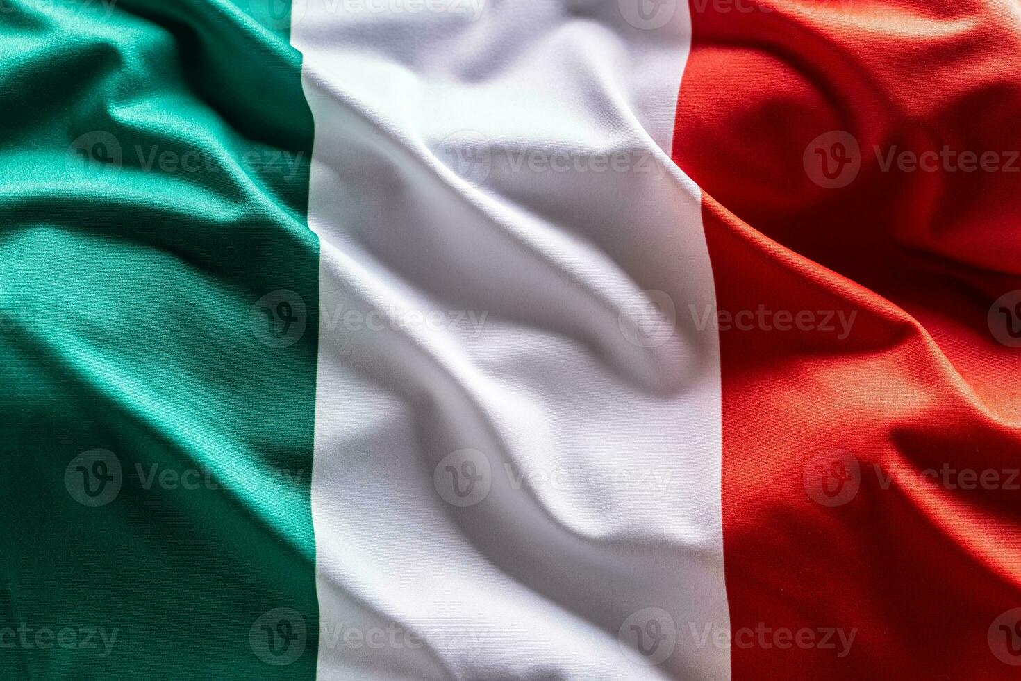 Waving flag of Italy. National symbol of country and state photo