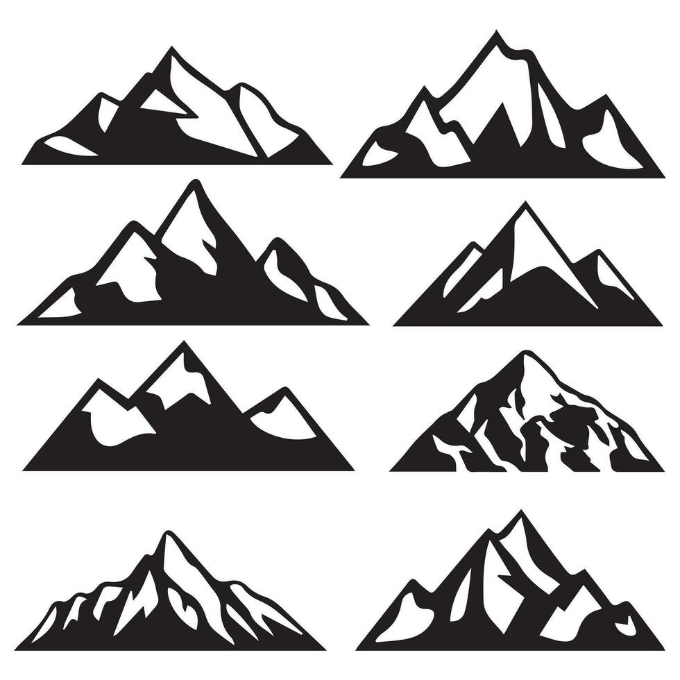 Mountain Vector Shapes For Logos