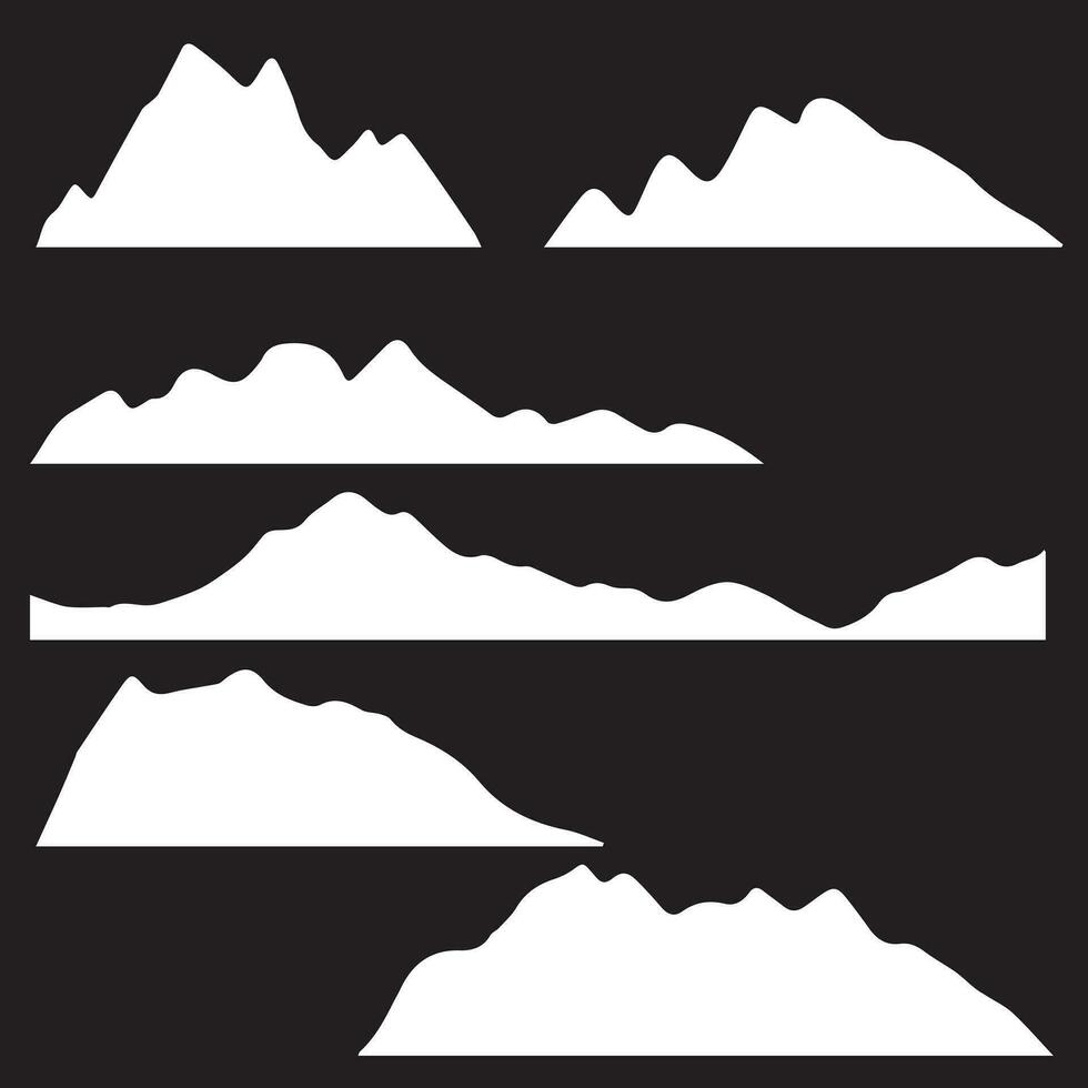 Mountain Shapes For Logos vector