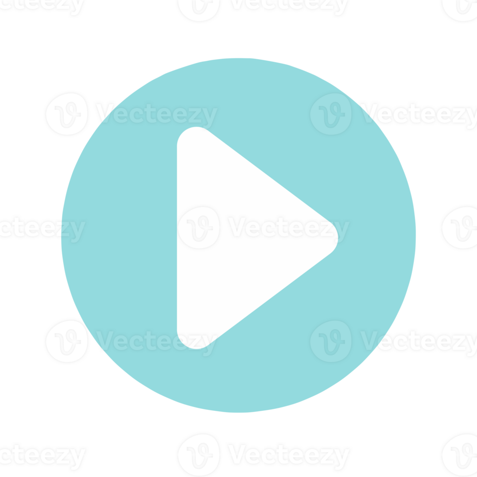 simple video play button icon png