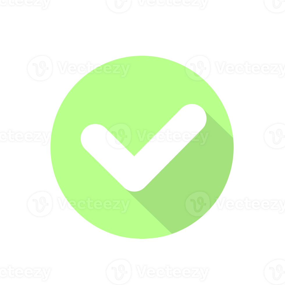 simples Projeto do verde marca de verificação ícone png