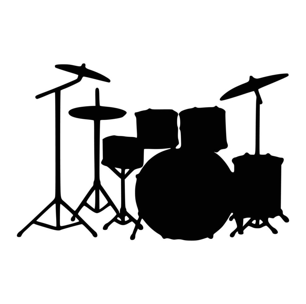 Drummer Silhouettes Drummer vector