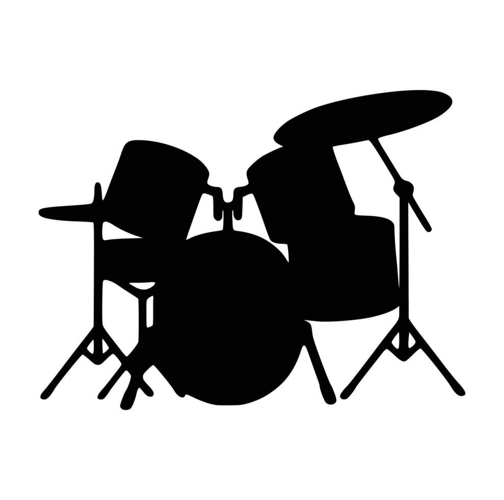 Drummer Silhouettes Drummer vector