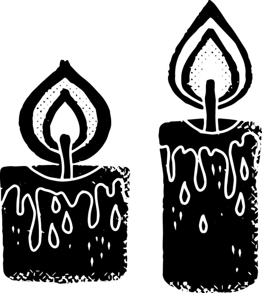 vela negro y blanco vector ilustración