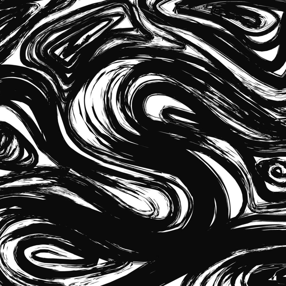 a black and white drawing of swirls vector