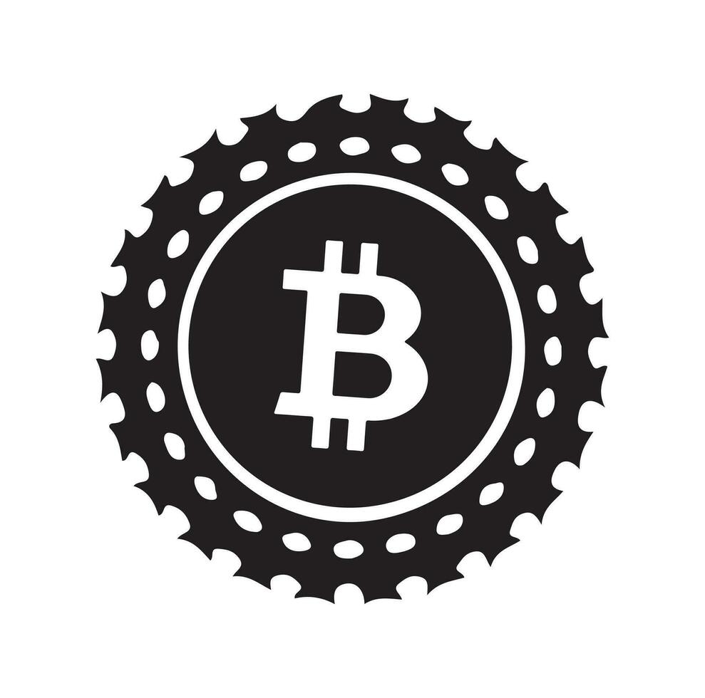 Bitcoin icon sign payment symbol. Cryptocurrency logo. Simple vector. vector
