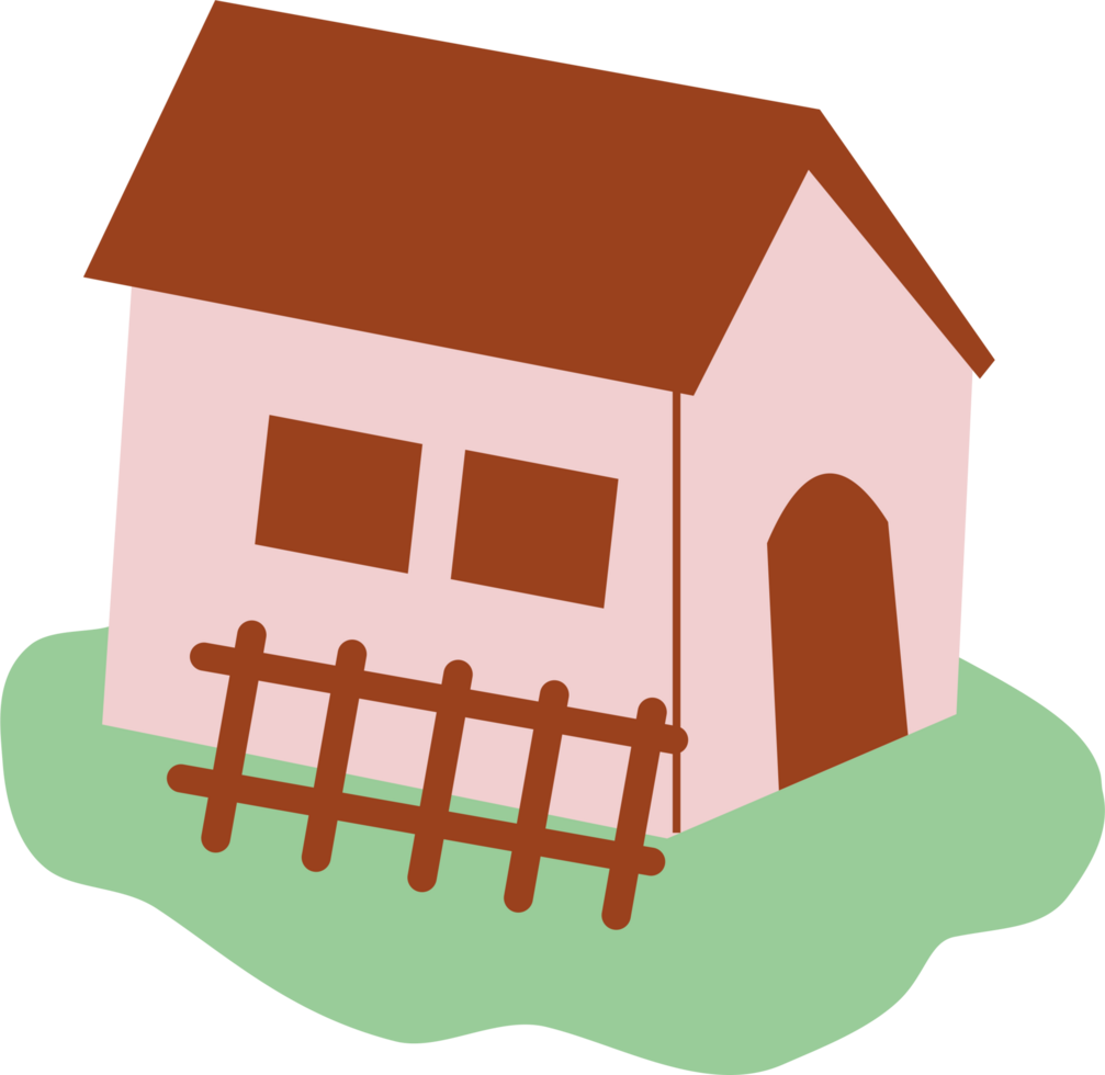 hand drawn doll house png