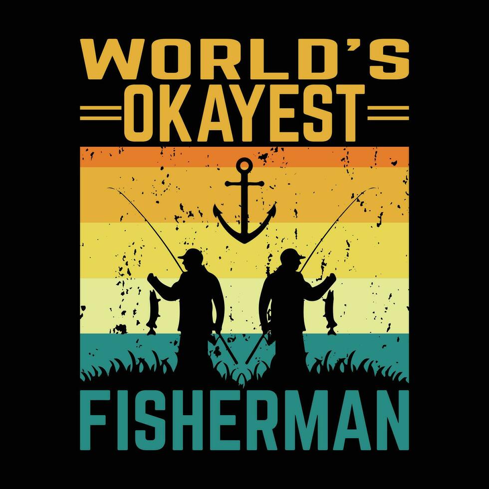 pescar camiseta hombres tener sentimientos también yo principalmente sensación me gusta pescar vector