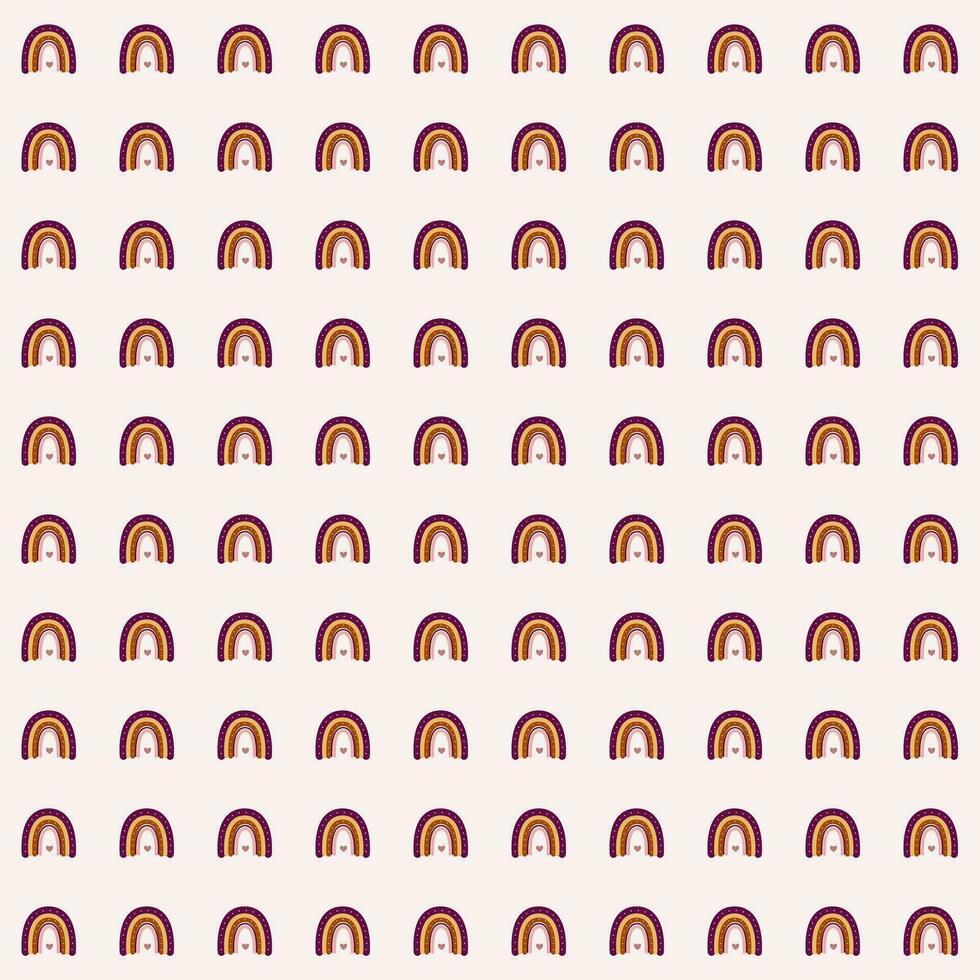 seamless pattern with shapes boho, rainbow boho background. vector