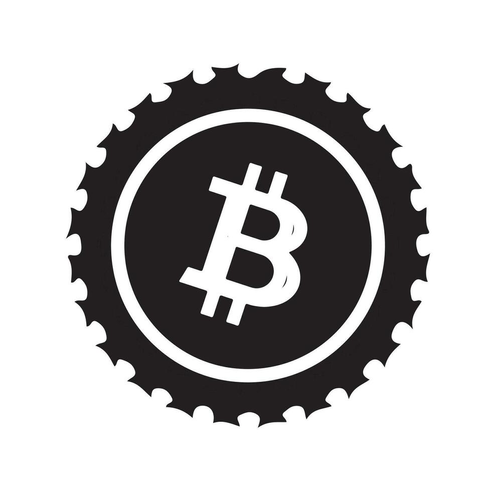 Bitcoin icon sign payment symbol. Cryptocurrency logo. Simple vector. vector
