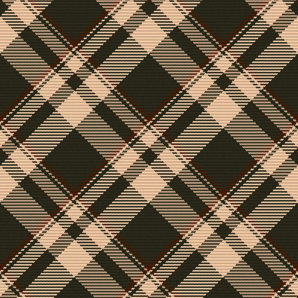 Seamless pattern of scottish tartan plaid. Repeatable background with check fabric texture. Vector backdrop striped textile print.