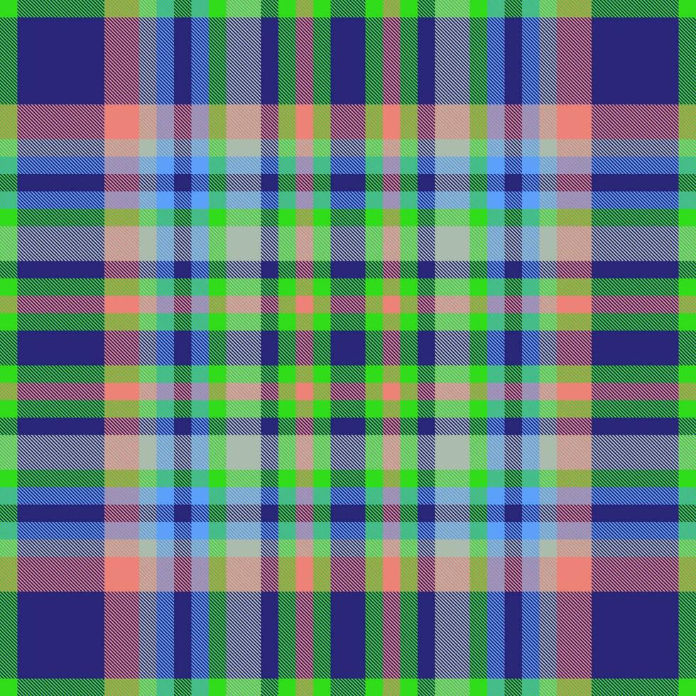 Textile plaid tartan of fabric background pattern with a texture seamless vector check.