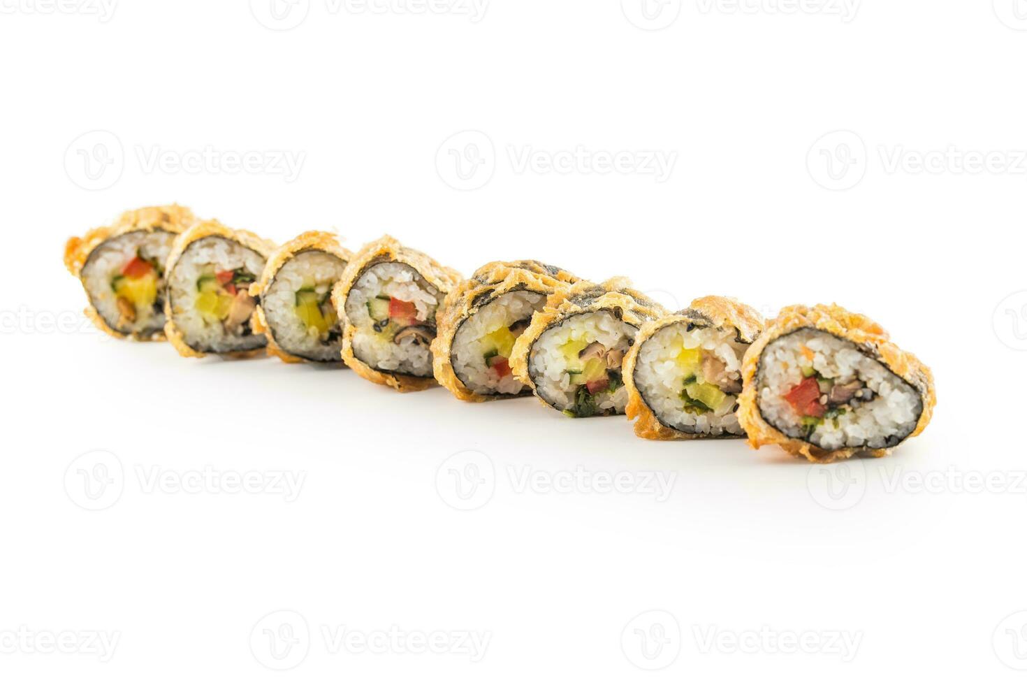 Tempura sushi maki japanese traditional food. 27606079 Stock Photo at Vecteezy