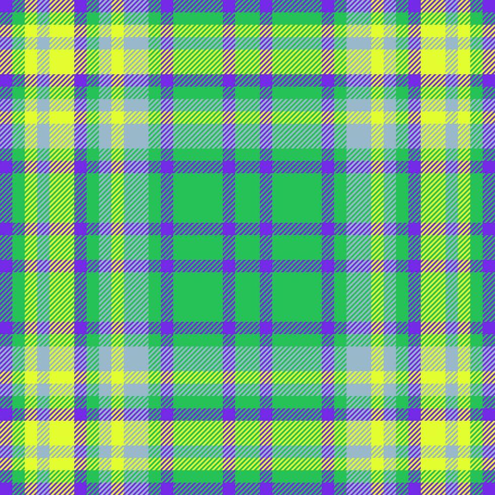 Plaid vector tartan of background check pattern with a seamless texture fabric textile.
