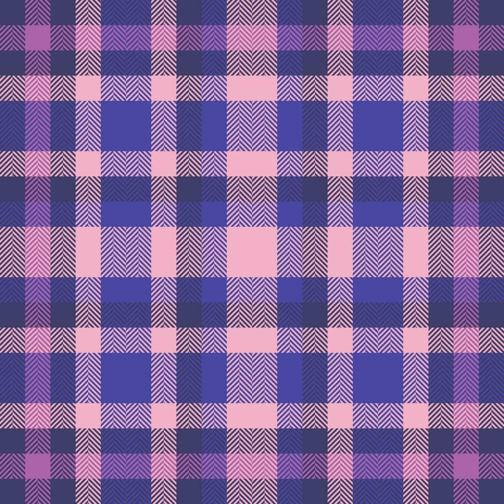 Seamless textile texture of plaid pattern background with a tartan check fabric vector. vector