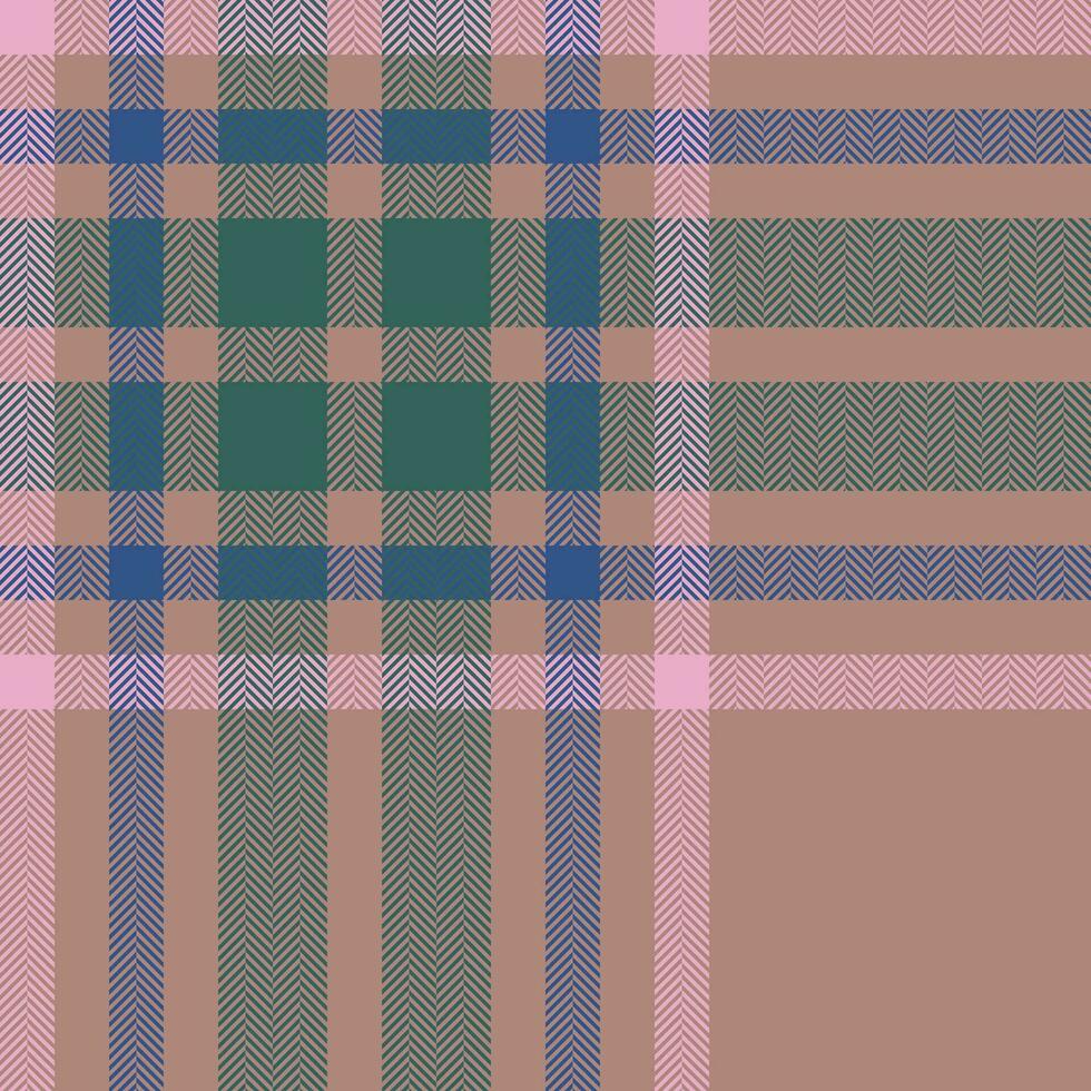 Plaid check pattern. Seamless fabric texture. Tartan textile print. vector