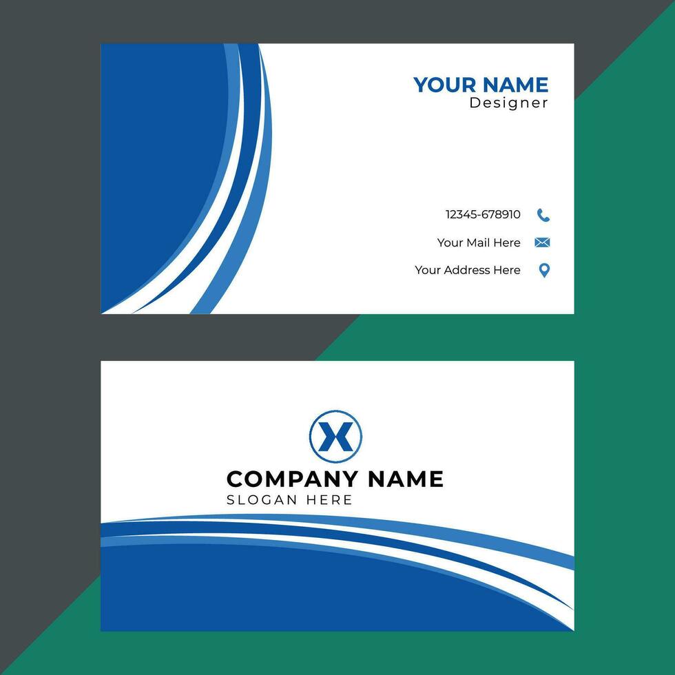 Professional  Modern Business Card Design vector