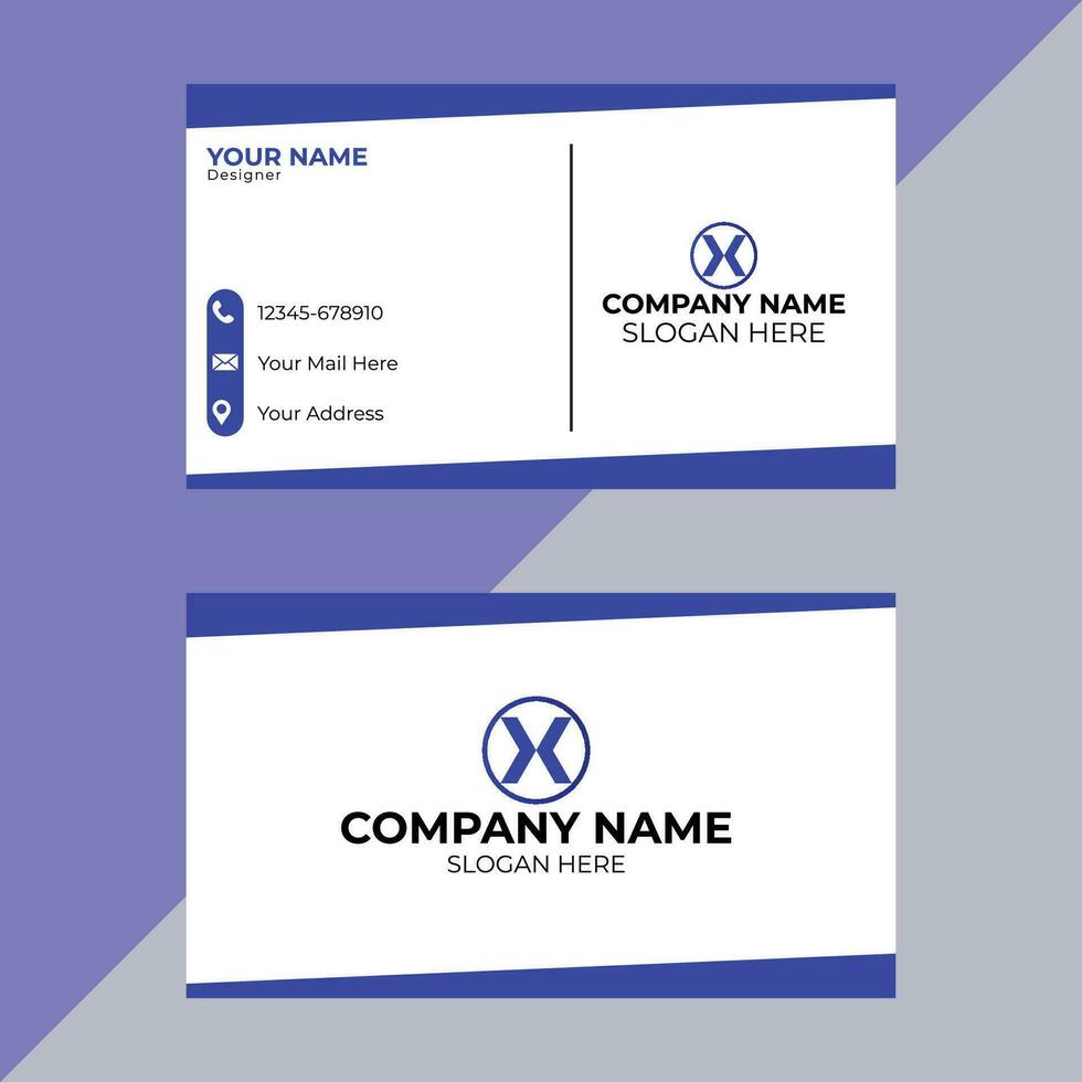 modern and creative business card vector