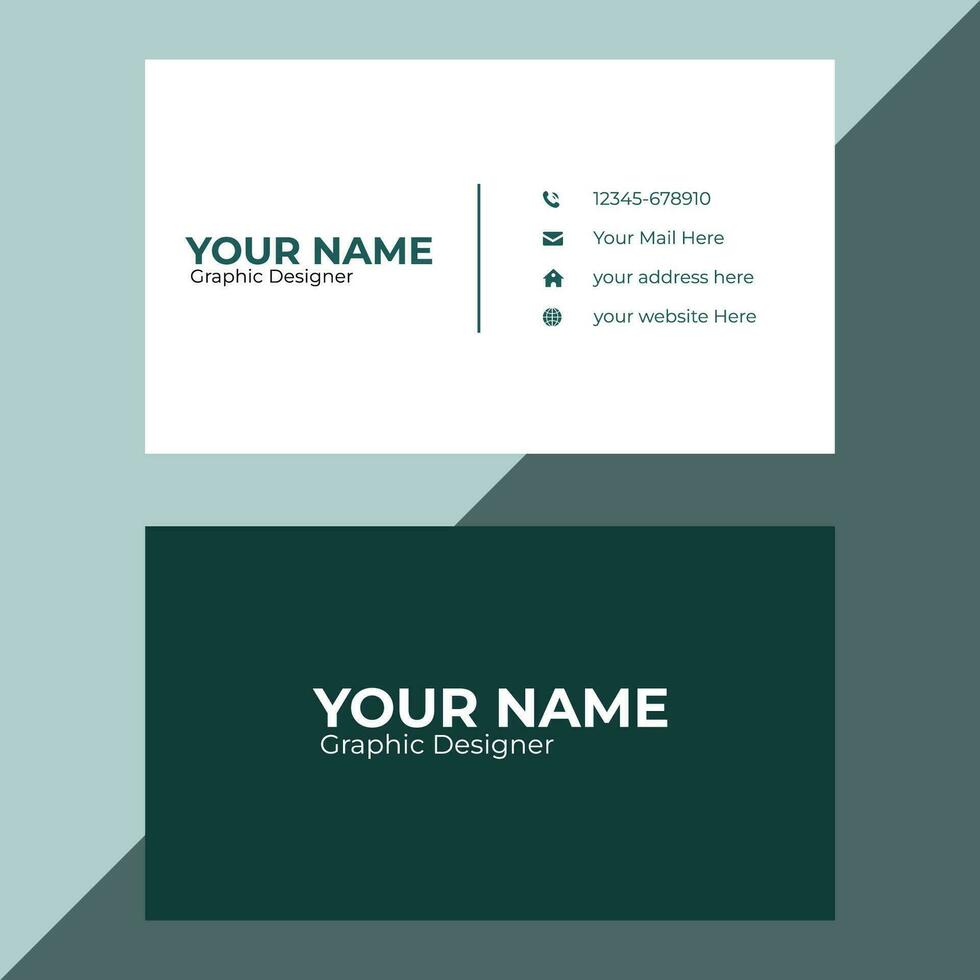 Simple and Clean Business Card vector