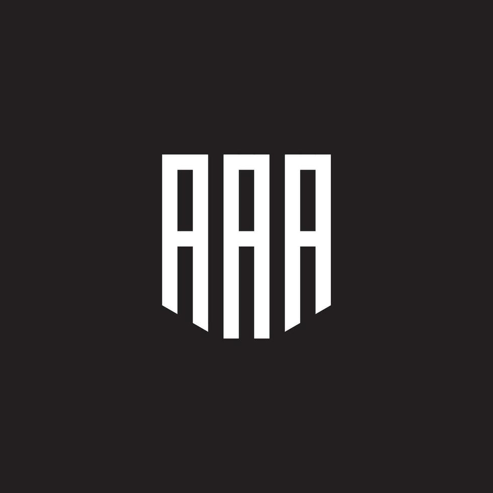 resumen aaa letra logo diseño vector modelo