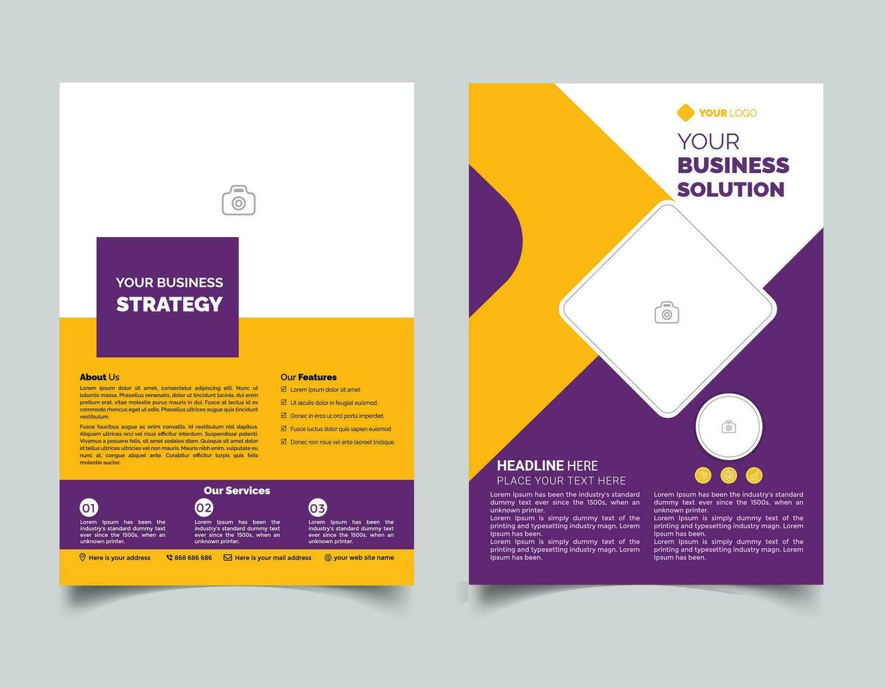 Corporate Flyer Design Template vector