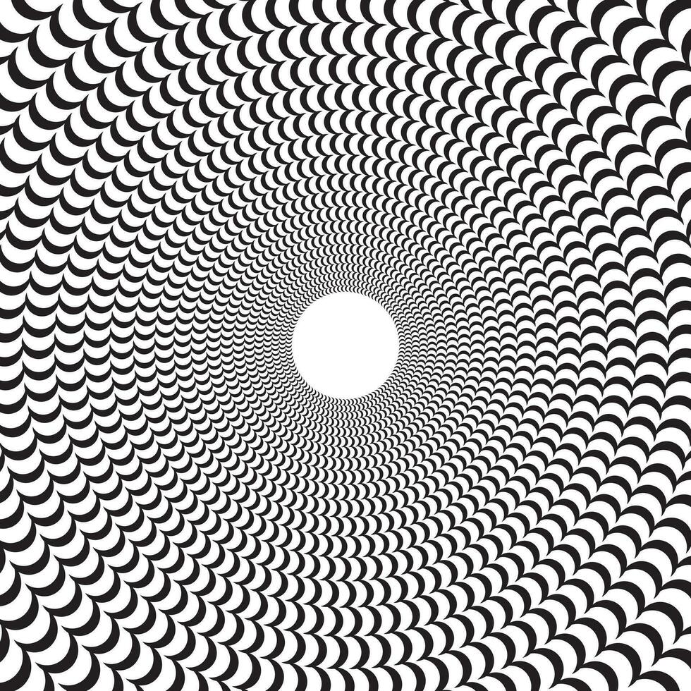 abstract swirl background. optical illusion spiral wallpaper vector