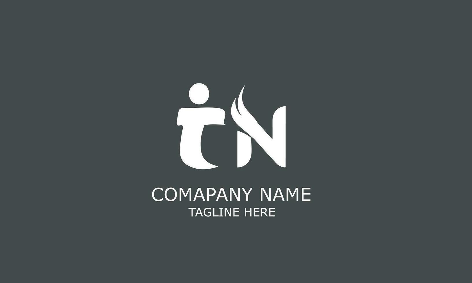 NT or TN  initial logo vector. vector