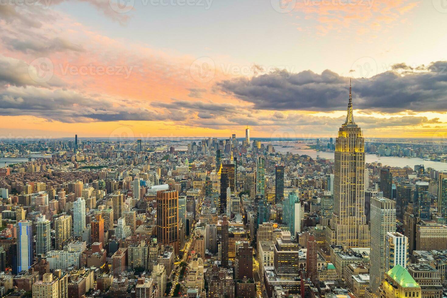Manhattan's skyline, cityscape of New York City photo