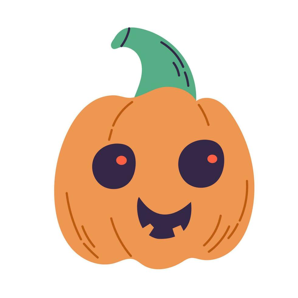 Halloween pumpkin lantern vector illustration