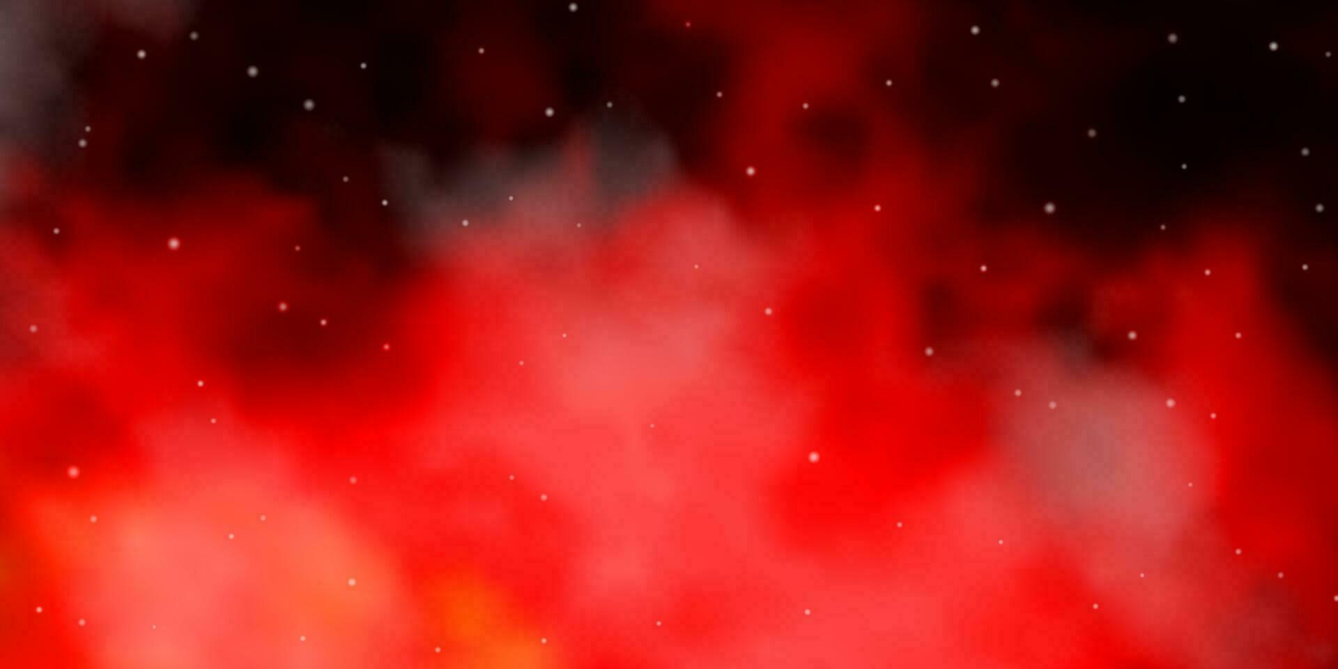 Light Red, Yellow vector layout with bright stars.